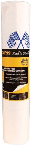 IPS Industries XMF99 Pre-Folded Masking Film Roll, 90' Length x 99" Width (Pack of 1)