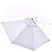 9 Ft Patio Umbrella Replacement Sunshade Canopy Outdoor Top White 9' x 9' / 108