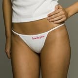 Ohio State Buckeye Thong- White Collection Womens' Collegiate Underwear