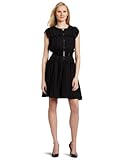 Eva Franco Women's Acordian Dress, Black, 4
