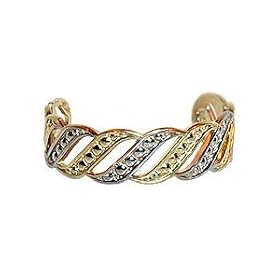 Grand 10k Two Tone Gold Womens Toering 10 KT Toe Ring