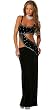 Long Dress With Rhinestones Detail