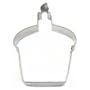 Cupcake with Candle Metal Cookie Cutter for Birthday Party Favors or Scrapbooking