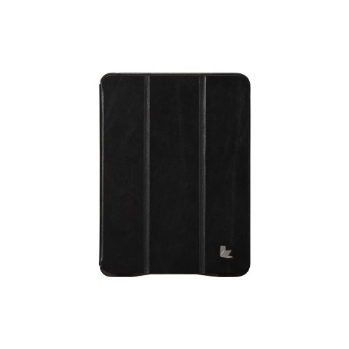 Jisoncase Vintage Genuine Leather Smart Cover Case for iPad mini JS-IM-001A-Black