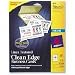 Office Products : Avery CleanEdge White-Linen Business Cards for Inkjet Printers (8873, 3.5x2, 200 Cards)