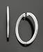 Sterling Silver Diamond Hoop Earrings (1/2 ct. t.w.)