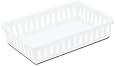 Sterilite 16068024 Storage Tray, White, 6-Pack