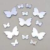 Butterfly Big Wings Mirrors 2cm X 1.5cm (20 in a Pack)