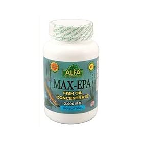 Click here to buy Alfa Vitamins Max-EPA Fish Oil Concentrate 1000 mg 100 Softgels Lower Blood Pressure by Alfa Vitamins.