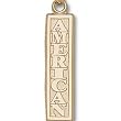 American Univ Vertical "American" Charm/Pendant