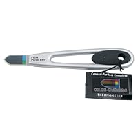 Cooked-Per'fect Complete - Reusable Color-Changing Thermometer for Beef, Fish, Poultry, and Pork