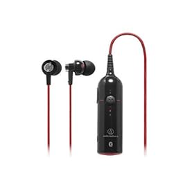 Audio Technica ATHBT03BRD Bluetooth In-Ear Headphones, Red: Electronics