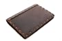 Genuine Leather - Hand Stitched - Memory Photo Album, Dark Brown