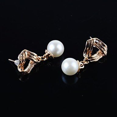Suravitsell @Small Pearls Gold Plated Drop Earrings(1 Pair)