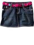 Gap Girls Denim Dot Belted Mini Skirt