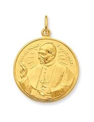 24k Gold-plated Sterling Silver Pope John Paul II Medal