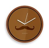 Kikkerland Mustache Wall Clock