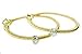 18K Yellow Gold Matte-Finish Mesh Hoop Earrings