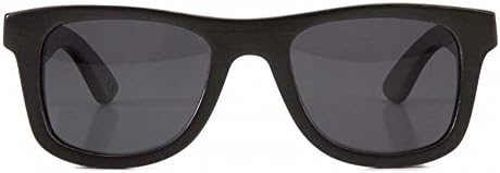 Woodzee Alpine Bamboo Black Polarized Smoke Wooden Sunglasses