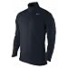 NIKE Herren Laufshirt Element 1/2 Zip, black/black/black/reflective silv, L, 404652