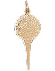 Dazzlers Solid 14k Gold Golf Ball Charm Pendant Available in three colors from jewelsberry (weights: 1.2 grams only)