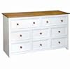 Capri Classic White & Pine 6 PLUS 2 Drawer Chest