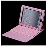 Zeepad (TM) IPad, IPAD 2 CASE with Built-in Bluetooth Keyboard Leather Cover with keypad, Pink