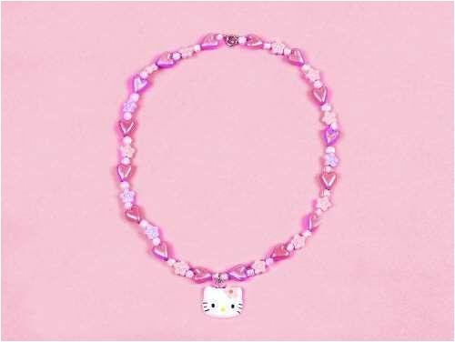 More image Hello Kitty Little Girls Flower Charm Necklace