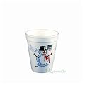 Thermobecher, EPS 0,2 l � 7,9 cm 9,1 cm weiss "Schneemann" Menge: 50 St Heissgetr�nkebecher, Gl�hweinbecher, Einwegbecher, Party-Trinkbecher, ToGo-Becher