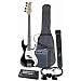 J. Reynolds JRPAK7TR Bass Guitar Starter Package - Red