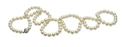 AAA 7.5-8mm White Freshwater Cultured Pearl Necklace 36in Opera