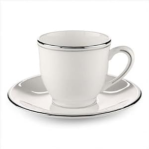 Federal Platinum Demitasse Saucer [Set of 4] by 