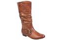 Cityline, Damen Schaftstiefel, mittelbraun, RENO Art. 33029