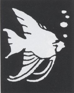 Stencil Tropical Fish Brass