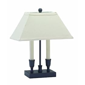 House of Troy CH880-OB Coach Collection 15-Inch Portable Accent Table Lamp, Oil Rubbed Bronze