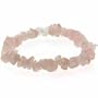 Genuine Rose Quartz Chip Stretch Bracelet