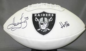 Howie Long Signed Raiders Football - HOF