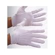 WHITE STITCHED COTTON GLOVES- PAIR