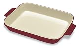 Cuisinart Chef's Classic Ceramic Bakeware 12-1/2-Inch Open Rectangular Baker, Rich Red