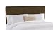 Skyline Furniture Belden Tufted Queen Headboard Upholstered in Velvet, Chocolate