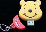 8GB Cool Winnie the Pooh Bear Style USB Flash Drive with Keychain