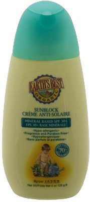 JASON Natural Earth's Best Sunblock Mineral Based SPF 30+ 4.0 oz