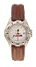Washington Redskins All Star Ladies Black Leather Strap Watch
