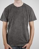 Men's Acid Wash Basic Crewneck T-Shirt