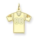 14K Panthers 00 Numbered Small Jersey Charm