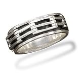 Oxidized Linked Bar Design Spin Ring