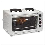 Avanti 3930022 Mini Kitchen with 2 Burners and Bake- Broil- Rotierie- Convection Functions
