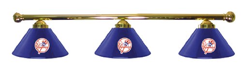 New York Yankees pool Table Light - Brass Bar