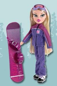 Childrens Toyshop  Toys : Bratz Play Sportz Doll Snow Boarding - Lilee