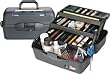 ESSENTIAL 3 TRAY COMP BLACK STORAGE BOX